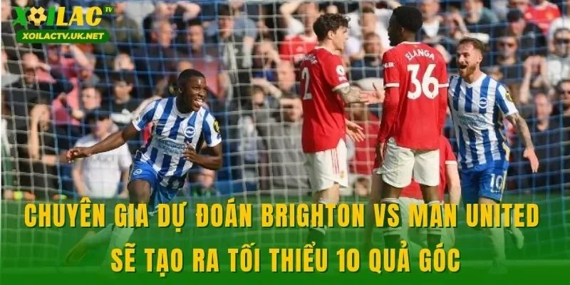 Chuyên gia dự đoán Brighton vs Man United sẽ tạo ra tối thiểu 10 quả góc