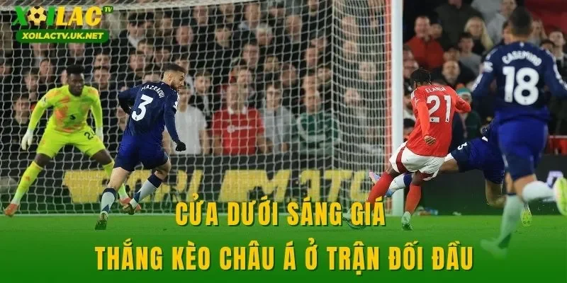 Cửa dưới sáng giá thắng kèo châu Á ở trận đối đầu