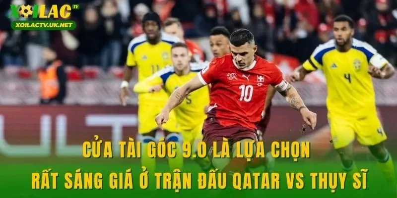 Cửa tài góc 9.0 là lựa chọn rất sáng giá ở trận đấu Qatar vs Thụy Sĩ