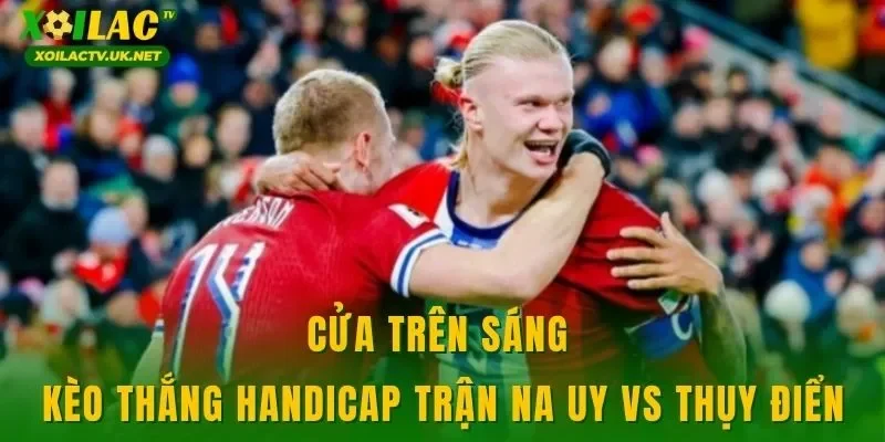 Cửa trên sáng kèo thắng handicap trận Na Uy vs Thụy Điển