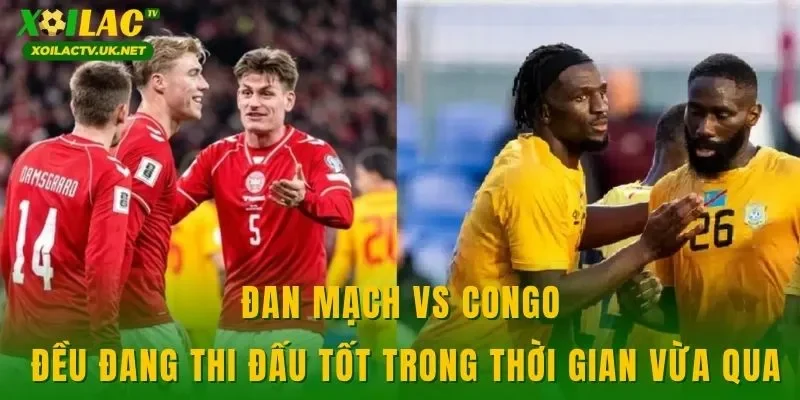Đan Mạch vs Congo đều đang thi đấu tốt trong thời gian vừa qua