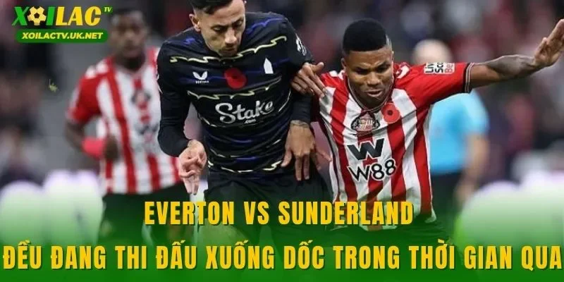 Everton vs Sunderland đều đang thi đấu xuống dốc trong thời gian qua