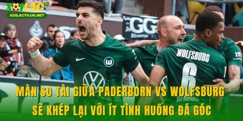 Màn so tài giữa Paderborn vs Wolfsburg sẽ khép lại với ít tình huống đá góc