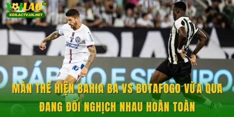 Màn thể hiện Bahia BA vs Botafogo vừa qua đang đối nghịch nhau hoàn toàn