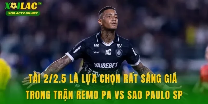 Tài 2/2.5 là lựa chọn rất sáng giá trong trận Remo PA vs Sao Paulo SP