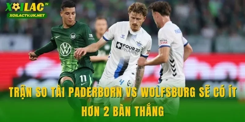 Trận so tài Paderborn vs Wolfsburg sẽ có ít hơn 2 bàn thắng