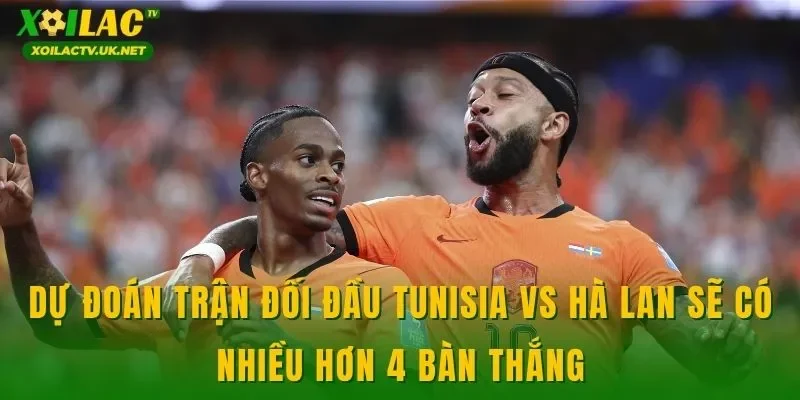 Dự đoán trận đối đầu Tunisia vs Hà Lan sẽ có nhiều hơn 4 bàn thắng