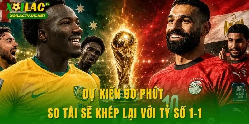 Dự kiến 90 phút so tài sẽ khép lại với tỷ số 1-1
