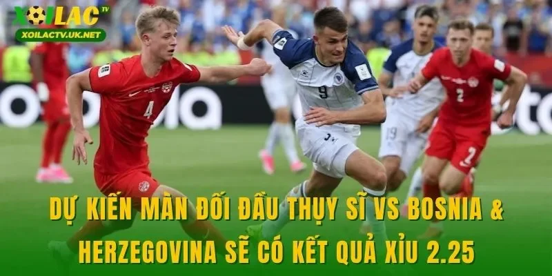 Dự kiến màn đối đầu Thụy Sĩ vs Bosnia & Herzegovina sẽ có kết quả xỉu 2.25