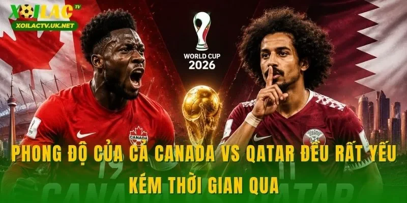 Phong độ của cả Canada vs Qatar đều rất yếu kém thời gian qua