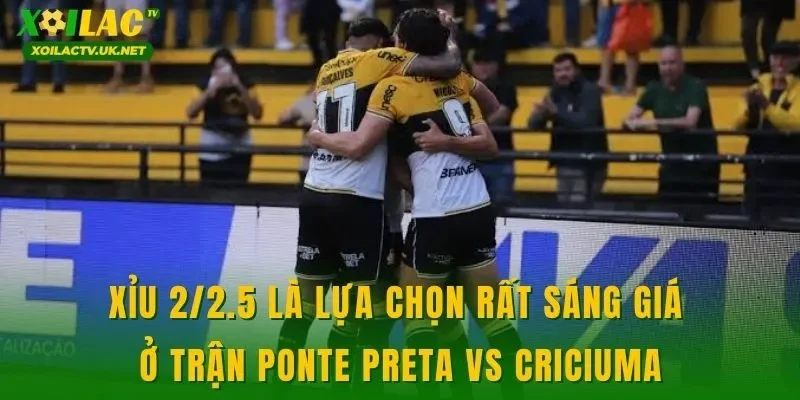 Xỉu 2/2.5 là lựa chọn rất sáng giá ở trận Ponte Preta vs Criciuma