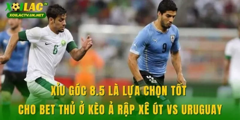 Xỉu góc 8.5 là lựa chọn tốt cho bet thủ ở kèo Ả Rập Xê Út vs Uruguay