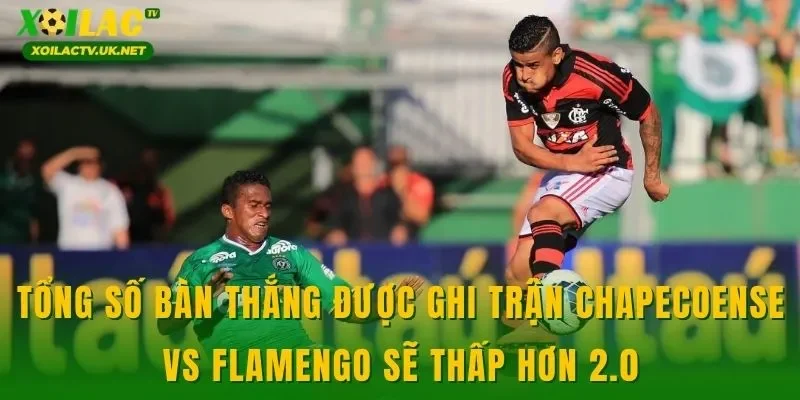 Tổng số bàn thắng được ghi trận Chapecoense vs Flamengo sẽ thấp hơn 2.0